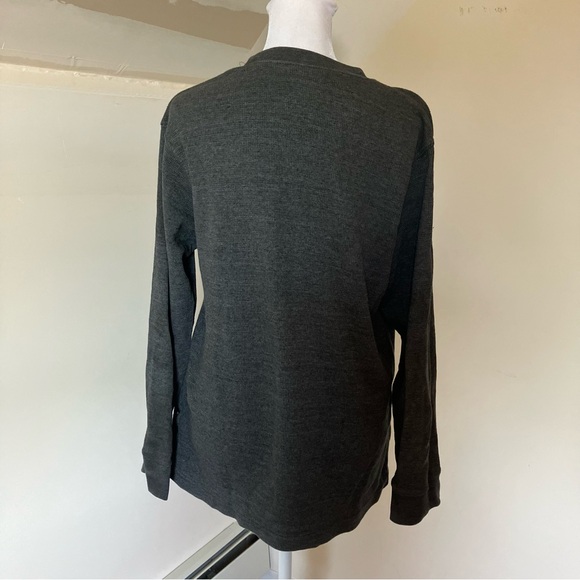 Men’s Beverly Hills Polo Club Charcoal Gray Long Sleeve Thermal Tshirt size Lg - Picture 3 of 5
